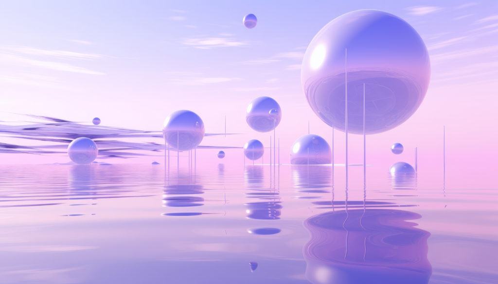 color year purple tones abstract landscape with fantasy aesthetic